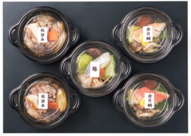 【東急百貨店の贈り物】 B855 ＜鄙茅＞松坂牛と海鮮彩り個鍋セット