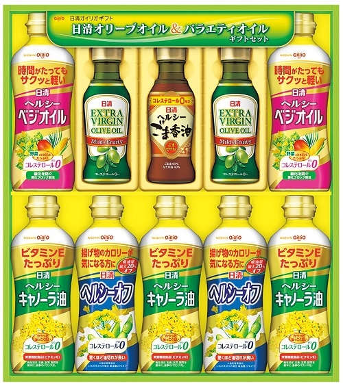 A622 日清オイリオ オリーブオイル&バラエティオイルギフト(*) 2024年「夏」ギフト 東急ストアオンラインショップ