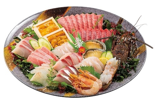 【調布店】E204 伊勢えび・あわび入り刺身盛合せ