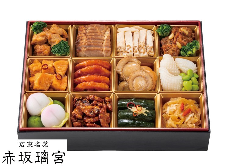 F636 赤坂璃宮　中華おせち一段重