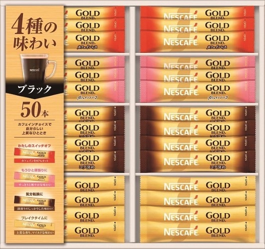 A528 ネスカフェゴールドブレンドプレミアムスティックブラックギフトセット