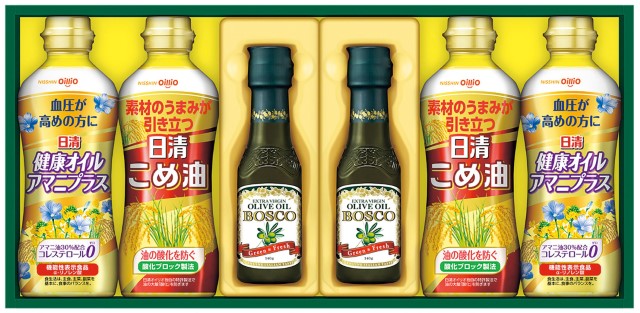 A554 日清オイリオグループ ボスコオリーブオイル＆バラエティオイルギフト