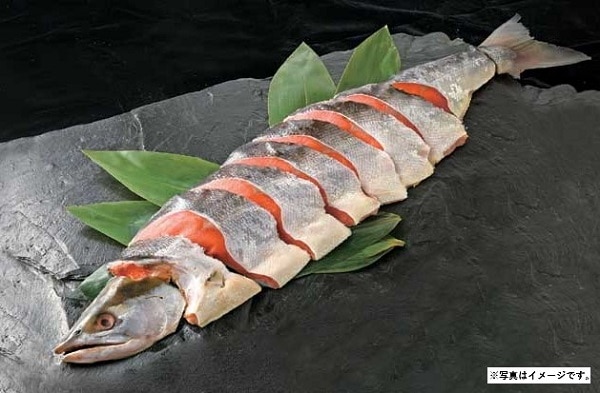 B096 塩紅鮭半身切身（中辛口）