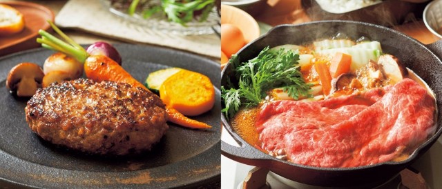 B466 松阪牛モモバラすき焼き400g＆松阪牛入31％使用生ハンバーグ４個