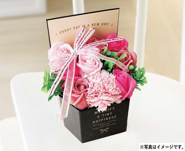 H048 ラグジュアリーシャボンボックス(ピンク)