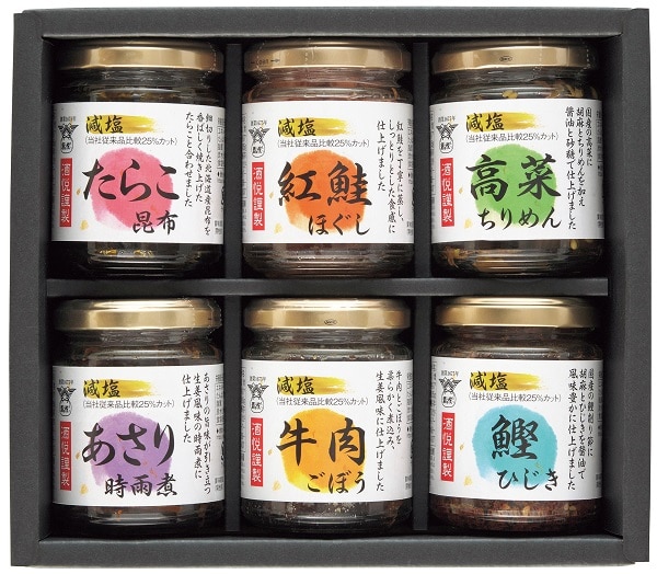 A623 酒悦 減塩佃煮・惣菜詰合せ瓶詰