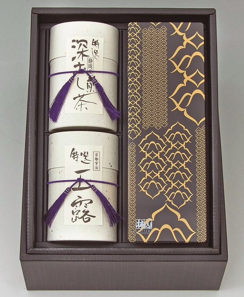 B581 赤坂柿山　赤坂慶長とお茶の詰合せ