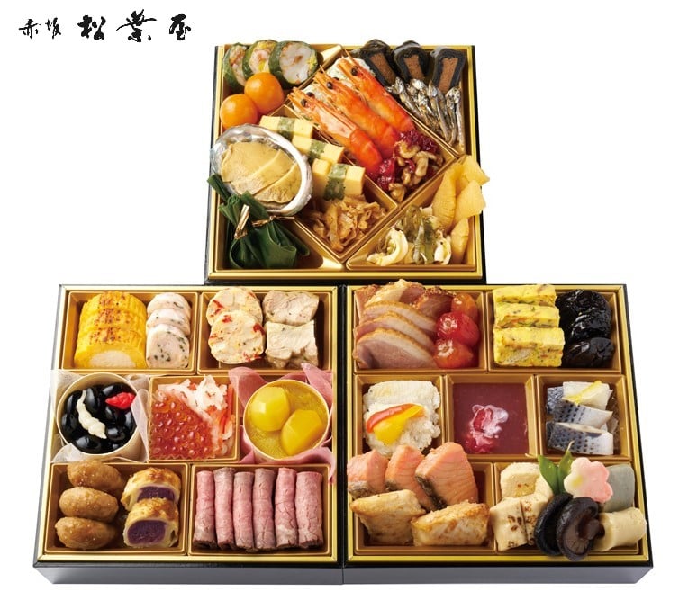 【梶が谷店】E618 赤坂松葉屋　おせち料理三段重