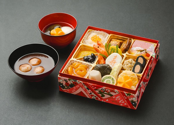 F638 ふくなお やわらかおせち重セット （さっくりお餅雑煮・やわらか豆腐白玉入りおしるこ）