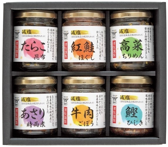 A601 酒悦 減塩佃煮・惣菜詰合せ瓶詰