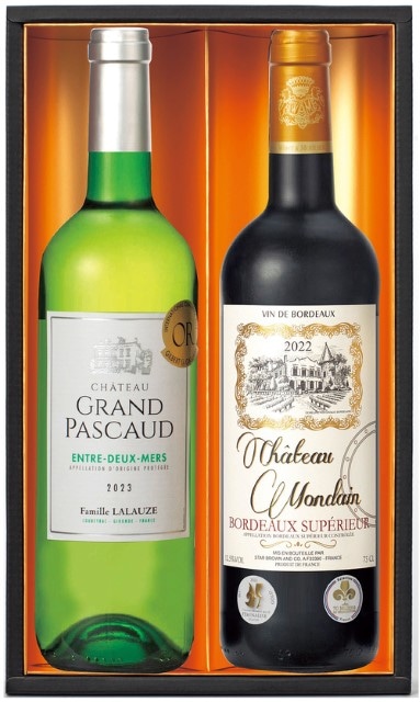 A966 フランスボルドー金賞受賞赤白ワイン2本セット