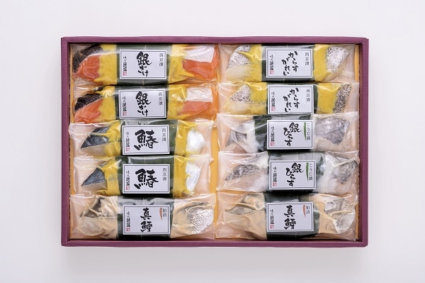 B723 味の浜藤　漬魚詰合せ　豊漁（５種１０切）