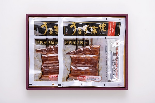 B729 味の浜藤　国産鰻蒲焼　２串（たれ・山椒付）