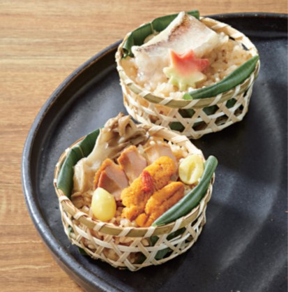 【東急百貨店の贈り物】 B851 ＜京料理 　美濃吉＞甘鯛の飯蒸しと鮑と雲丹の飯蒸し