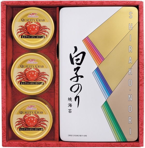 A611 白子 のり・かに缶詰合せギフト