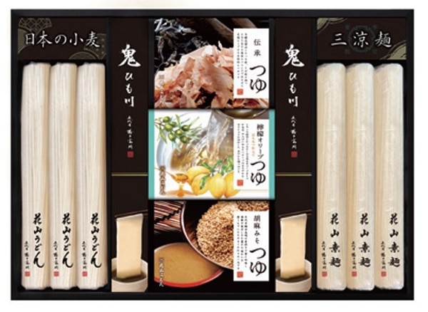 【東急百貨店の贈り物】 B896 ＜花山うどん＞ 三種のつゆで味わう老舗の三涼麺