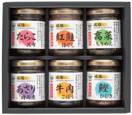 A595 減塩佃煮・惣菜詰合せ瓶詰